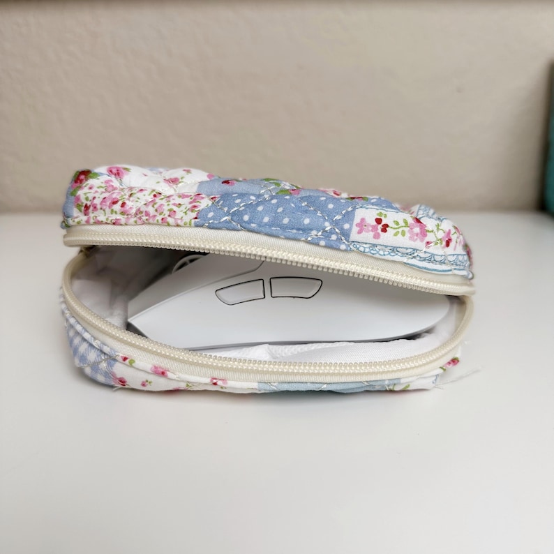 Funda personalizada de algodón con estampado floral para portátil – Nombre bordado a medida, compatible con portátiles de hasta 14 pulgadas imagen 5