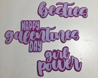 Galentines Day Sentiment Set, Digital, Cut File SVG