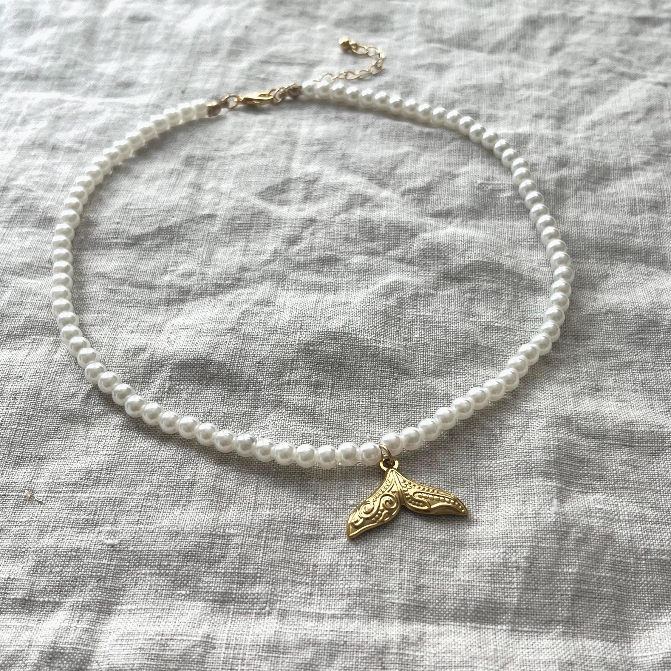 Collana Sirena In Acciaio Inox &ndash; Ciondolo Sirenetta Piccola &ndash; Catena Delicata Con Estensione &ndash; Unisex