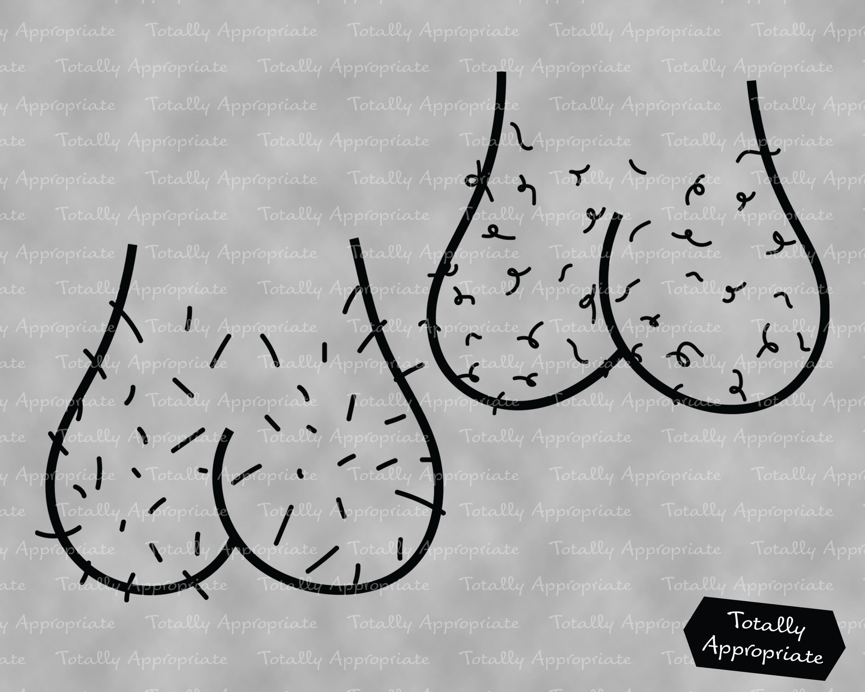 Hairy Balls Clip Art Male Genitals Old Balls Digital File Etsy Australia