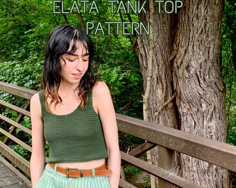 Elata Tank Top Crochet Pattern- DIGITAL DOWNLOAD