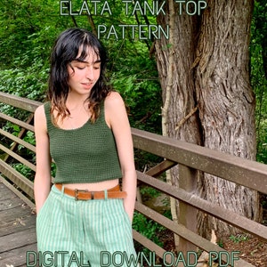 Elata Tank Top Crochet Pattern- DIGITAL DOWNLOAD