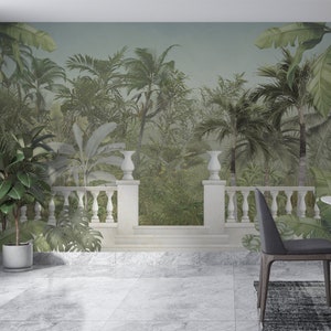 Ancient Greek Forest Wallpaper: Botanical Landscape Wall Mural