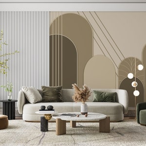 Art Deco Arch Wallpaper Mural: Geometric Modern Design