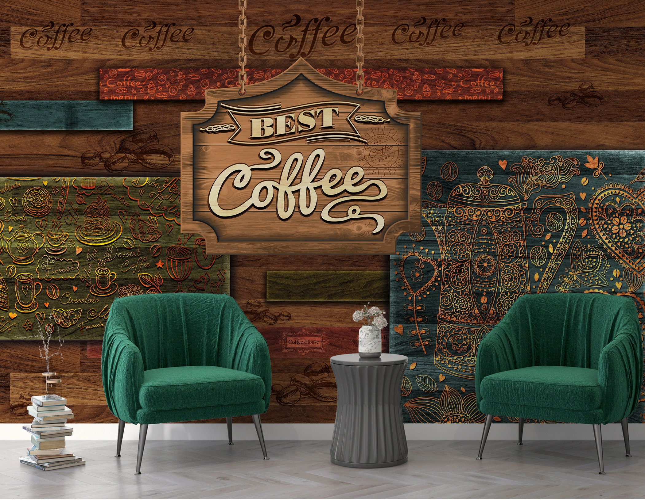 Coffee Shop Interior Design Wallpapers