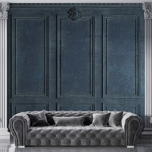 French Baroque 3D Effect Wall Mural: Vintage Style Removable Wallpaper