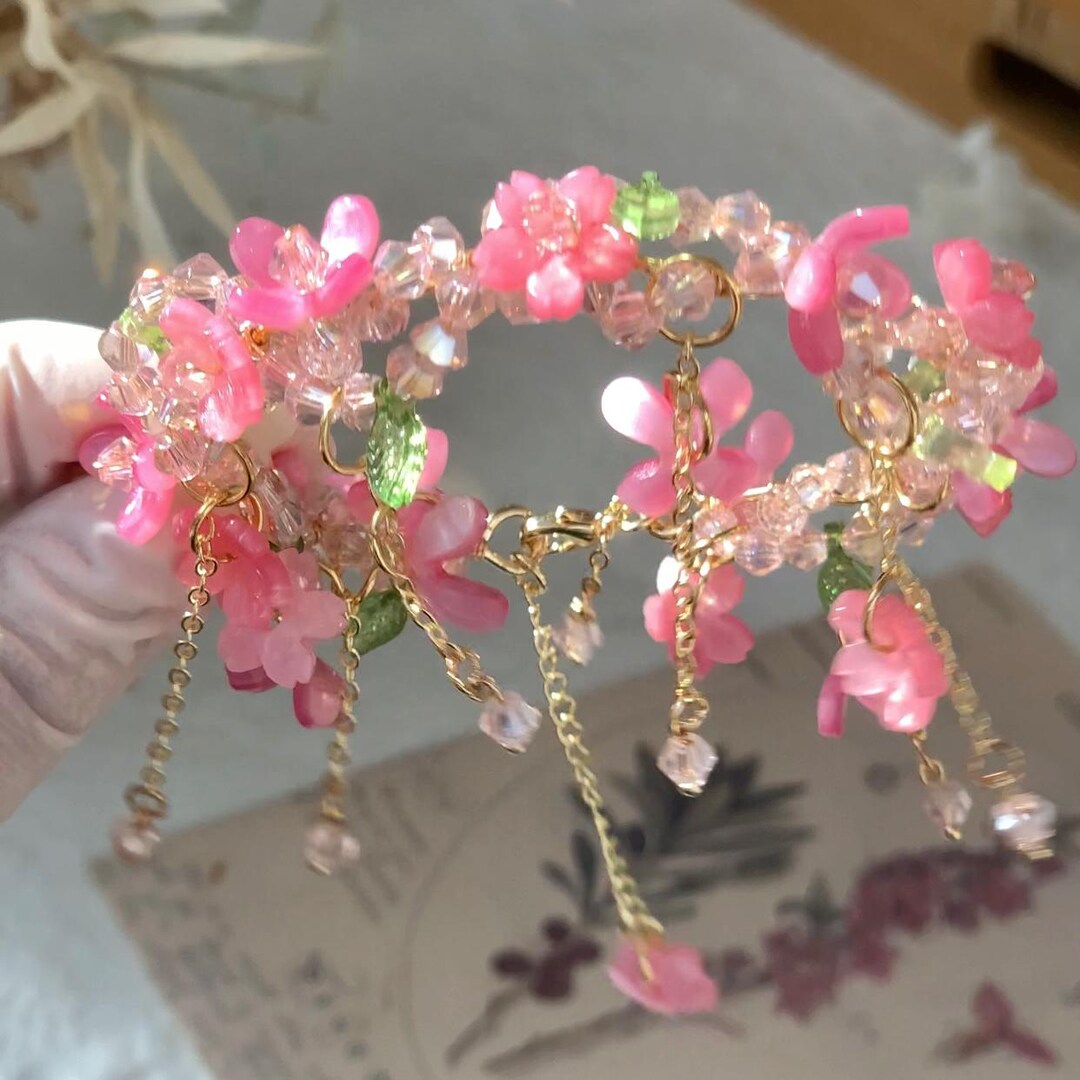 H 桜のハンドメイドブレスレット il_1080xN.7052888593_91ys.jpg