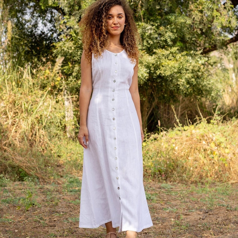 Stunning Linen Maxi Dress main image 0