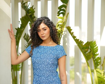 Abo Skater Longuette Con Scollo Squadrato E Maniche Increspate | Boohoo - Foto 10