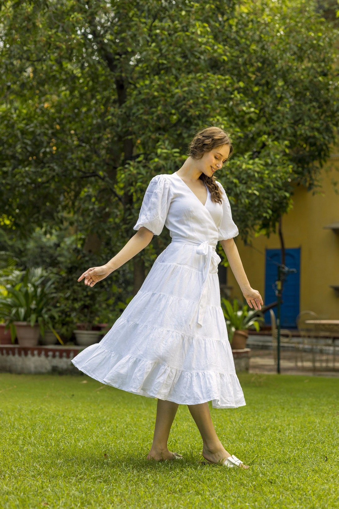 chinese dress ladies Sadie Vintage Slub Midi Dress – Marine Layer