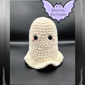 Crochet Ghost Pattern: Amigurumi Halloween Plushie (PDF Download)