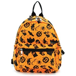 Orange store mini backpack