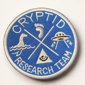 Sasquatch, Nessie, Mothman, Oh My! Cryptid Research Team Patch
