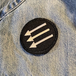 Iron Front Embroidered Patch, 3 Arrows (2.5")