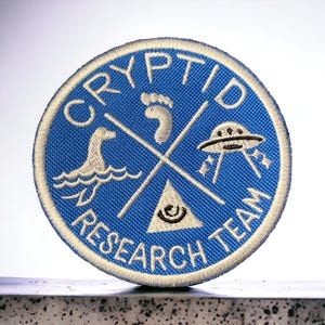 Sasquatch, Nessie, Mothman, Oh My! Cryptid Research Team Patch
