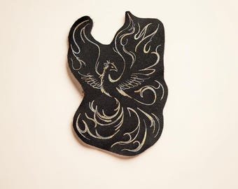 Phoenix Embroidered Patch Mythical Fire Bird