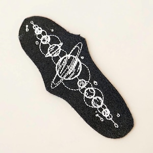 Vintage Himmlische Planeten Gestickter Patch Solar