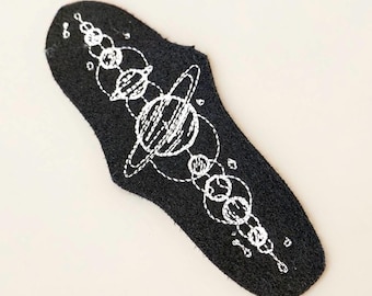 Vintage Celestial Planets Embroidered Patch Solar
