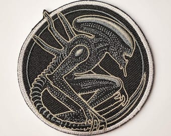 Alien Xenomorph Embroidered Patch Sci Fi Horror Movie
