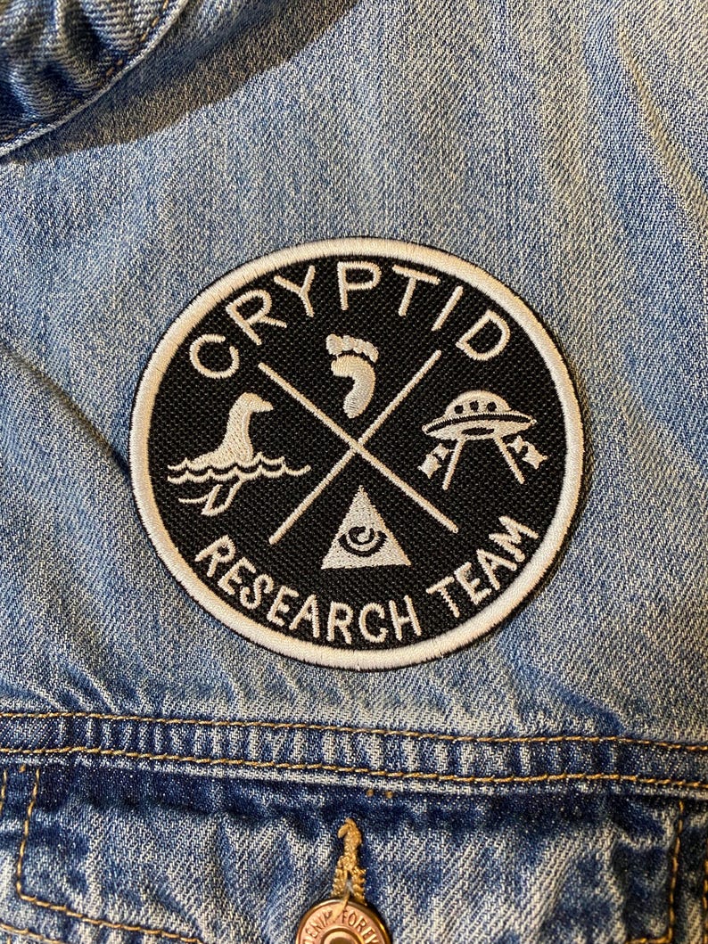 Sasquatch, Nessie, Mothman, Oh My! Cryptid Research Team Patch image 3