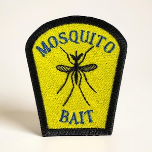 Patch brodé appât à moustiques drôle de camping, randonnée