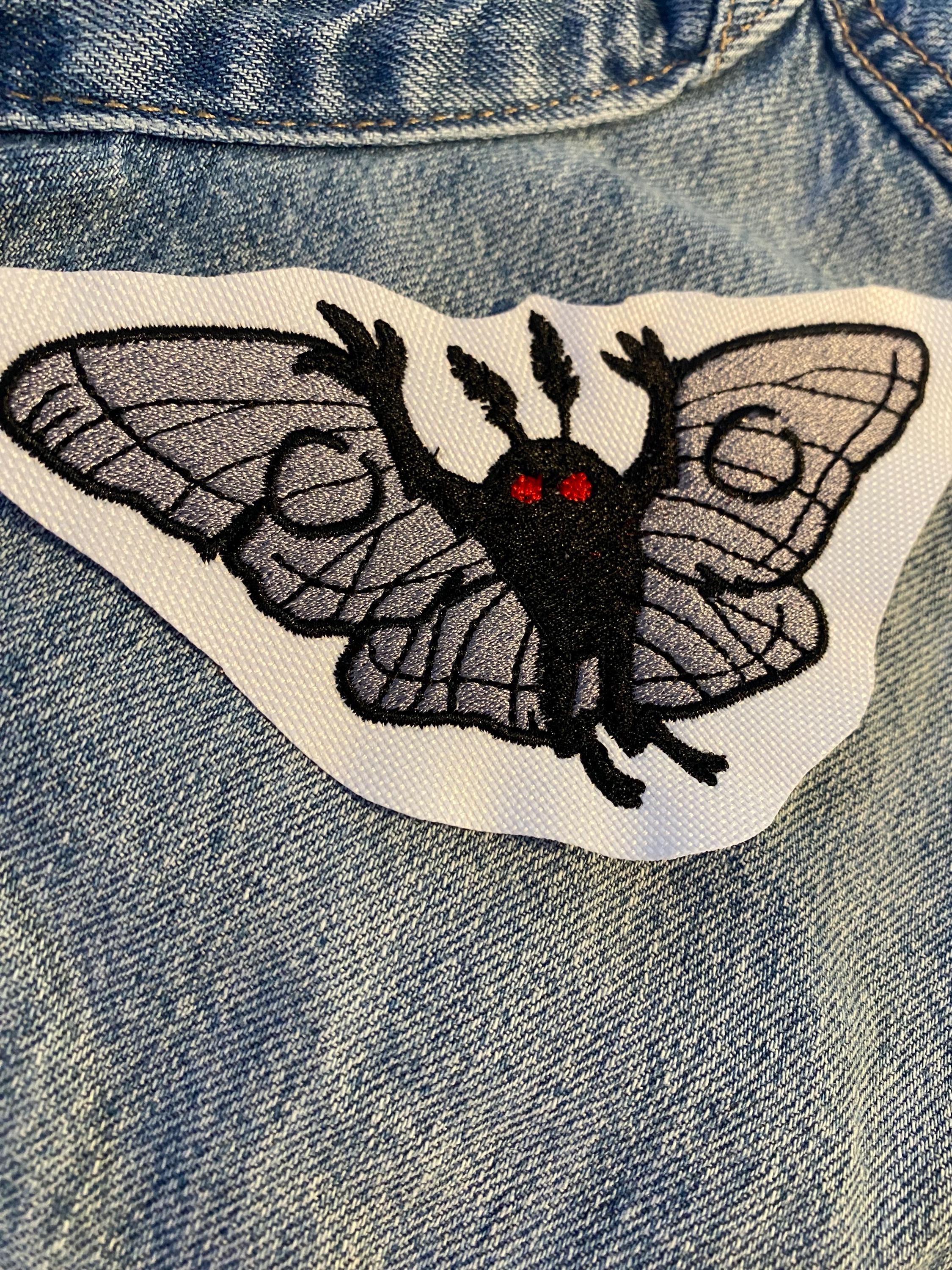 Mothman Embroidered Patch Cryptid Folklore - Etsy