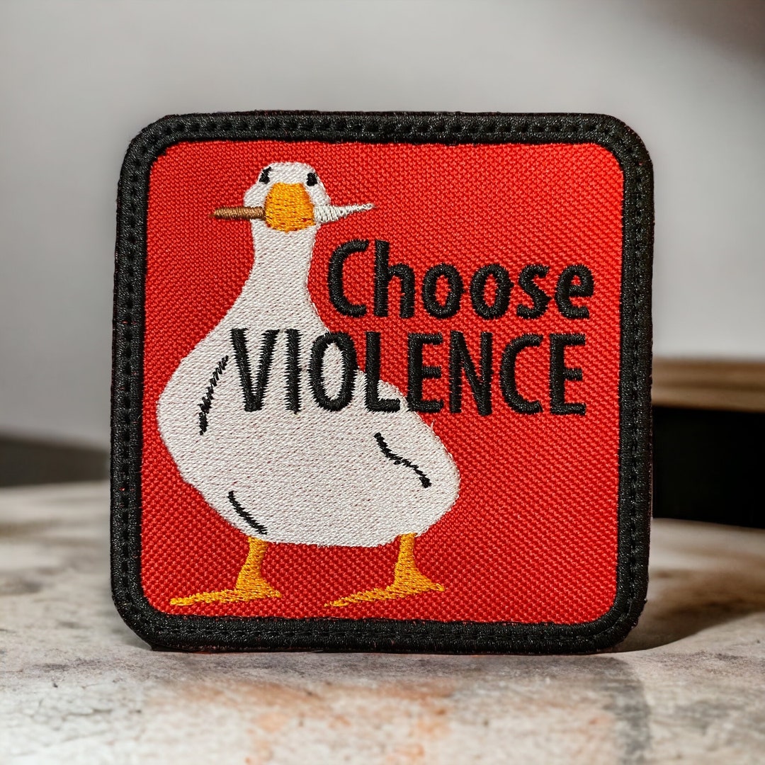 Peace Was Never an Option Patch - Iron On, Sew On, Hook Backing - Funny ...