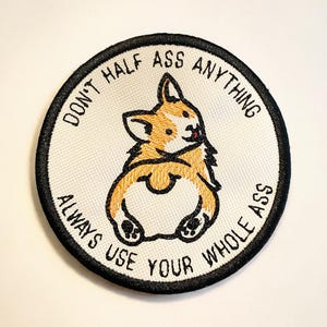 Lustige Corgis gestickt Patch Whole Ass Dog