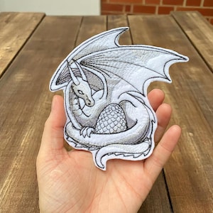 Mother Dragon Patch - Iron-On or Sew-On, Available in Multiple Sizes - Perfect for Jackets, Bags, and More
