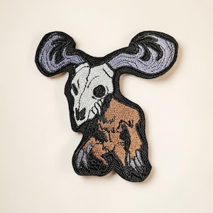 Geborduurde Wendigo-patch Mythisch wezen Gothic
