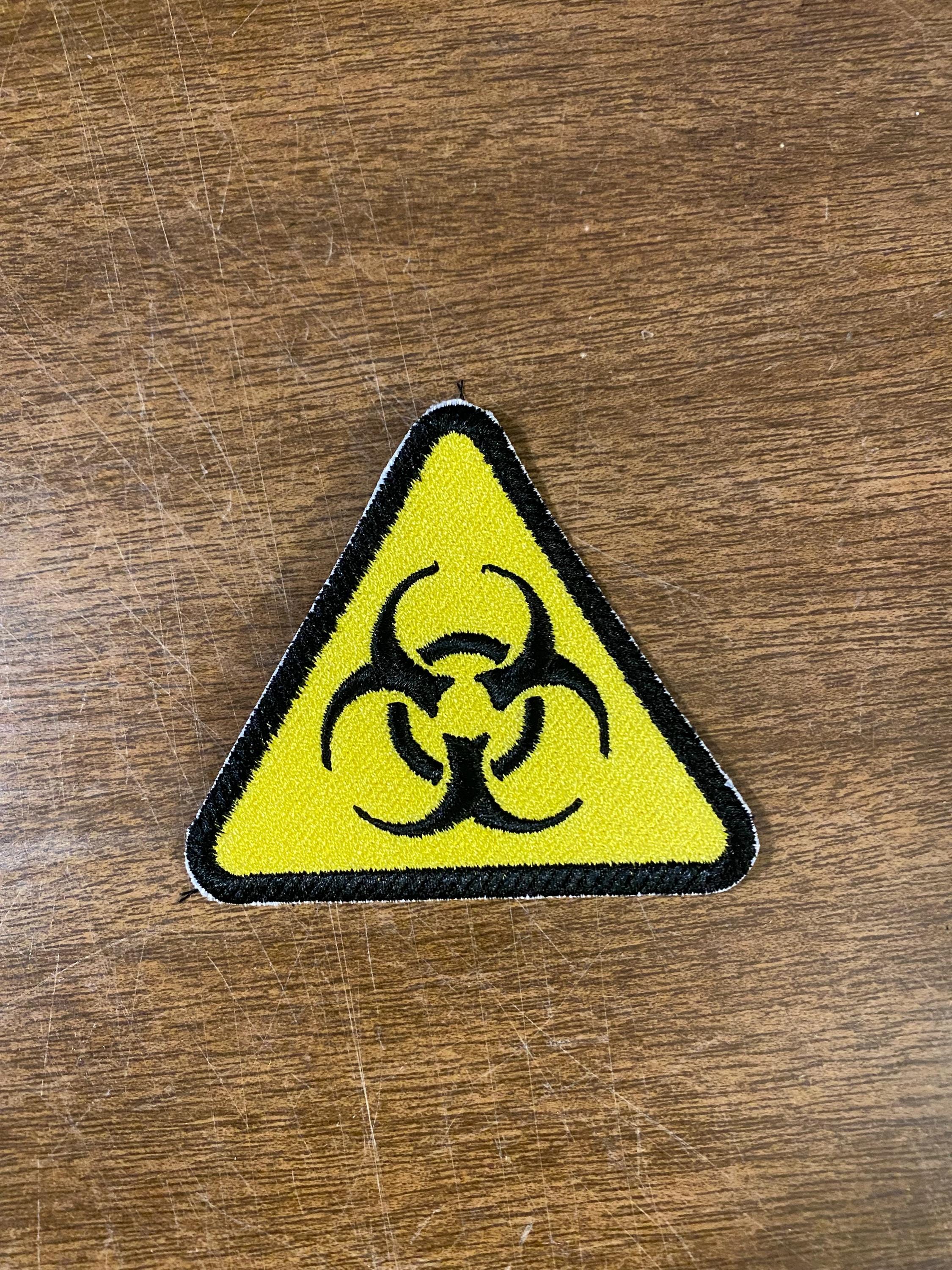 Biohazard Embroidered Patch Warning Symbol - Etsy