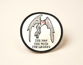 Geborduurde Mothman-patch Cryptid Legend Paranormal
