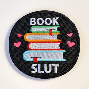 Book Lover Embroidered Patch Funny Reader Iron On Patch