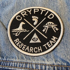 Sasquatch, Nessie, Mothman, Oh My! Cryptid Research Team Patch image 5