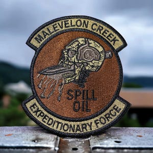 Malevelon Creek Patch, Iron on, Sew On, Hook Backing. subdued Military Patch