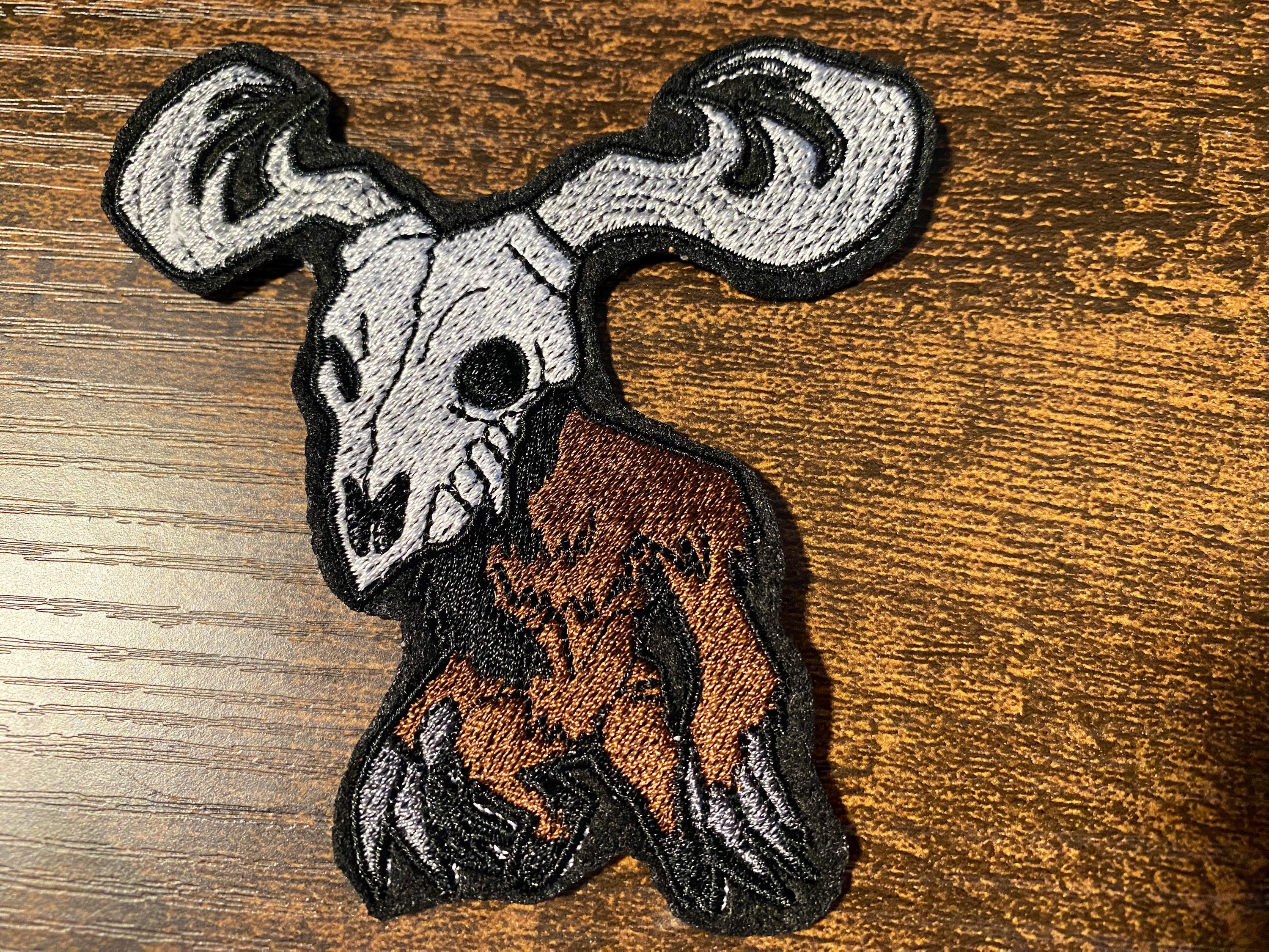 Wendigo Embroidered Patch Mythical Creature Gothic - Etsy