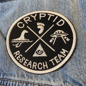 Sasquatch, Nessie, Mothman, Oh My! Cryptid Research Team Patch image 6