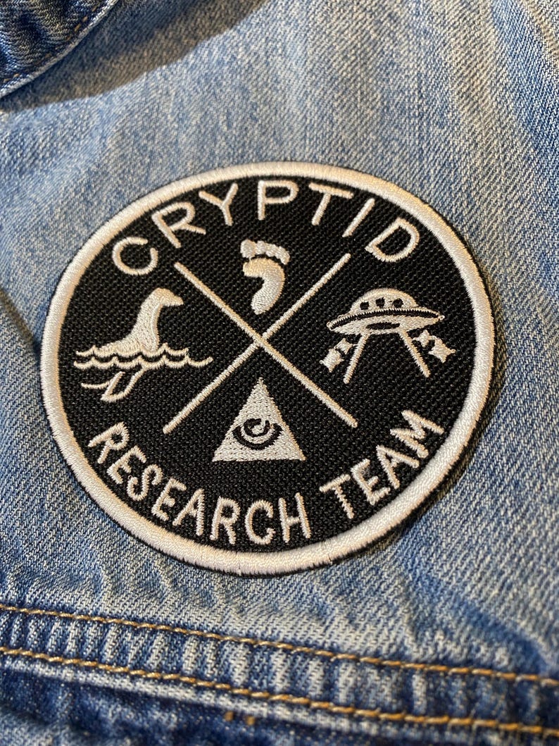 Sasquatch, Nessie, Mothman, Oh My! Cryptid Research Team Patch image 6