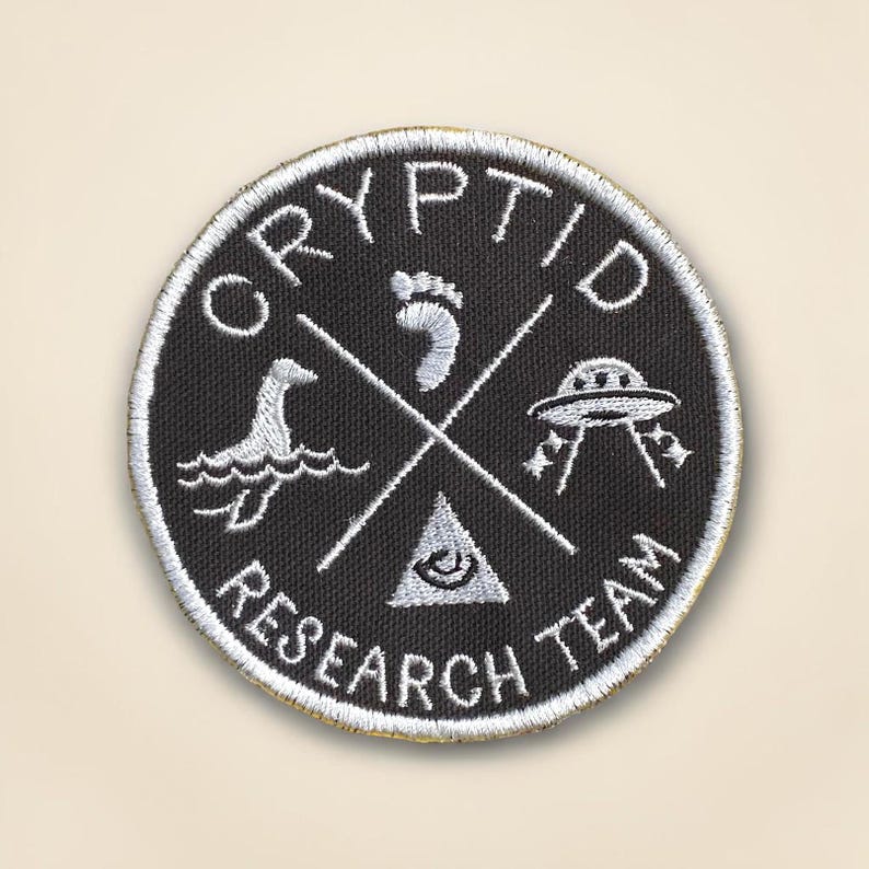 Sasquatch, Nessie, Mothman, Oh My! Cryptid Research Team Patch image 1
