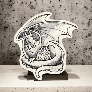 Mother Dragon Patch - Iron-On or Sew-On, Available in Multiple Sizes - Perfect for Jackets, Bags, and More