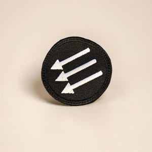 Iron Front Embroidered Patch Anti Fascist Activism Symbol