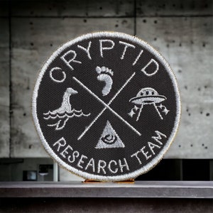 Sasquatch, Nessie, Mothman, Oh My! Cryptid Research Team Patch