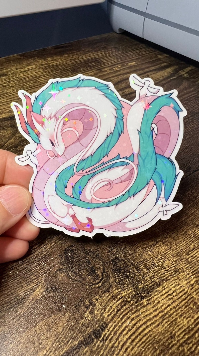 Dragon Haku - Die Cut Sticker - Great for Bottles, Calendars, Notebooks, Folders!  - Weatherproof 