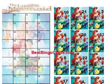 Tableaux de bingo pour 1 à 25 joueurs – Mixte, 75 boules (BBC-LITF5P)