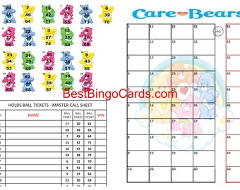 Bingo Boards 1-25 Players Holds - Mixed, 75 Ball (BBC-CAR2SZ)