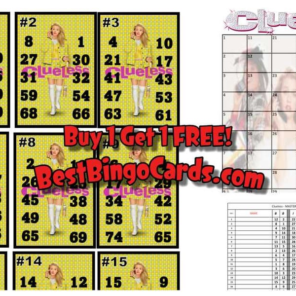 Bingo Boards 1 25 Player Double Action Hold   Mixed, 75 Ball (BBC CLUORG)