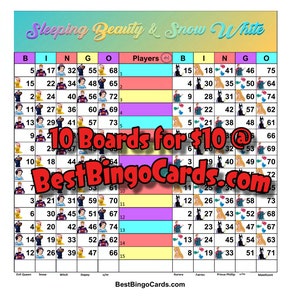 Bingo Boards 1-15 Line Double - Mixed, 75 Ball (BBC-PRIAU5)