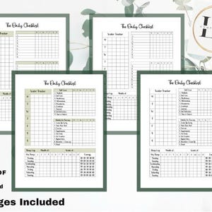 Self Care Checklist, Weekly Tracker, Daily Planner, Weekly Planner, Water Tracker, Habit Tracker, checklist, Motivation, Self care