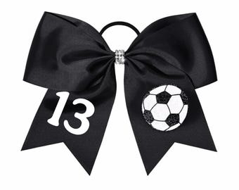 Black  soccer bows
