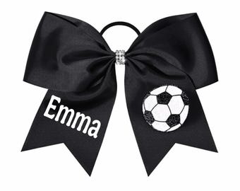 Black  soccer bows